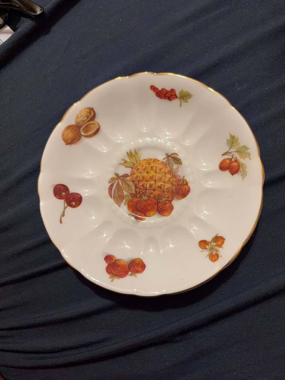 Royal Windsor Fine Bone China Fruit Motif Saucer